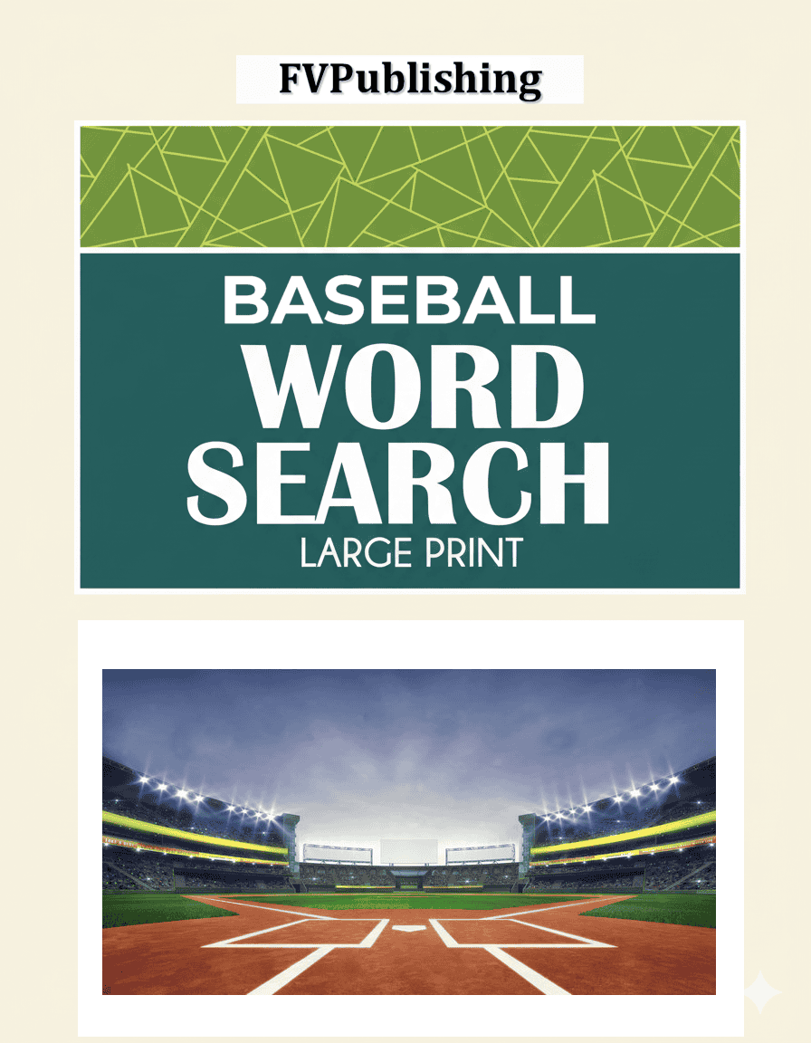 Baseball Word Search - Book Cover