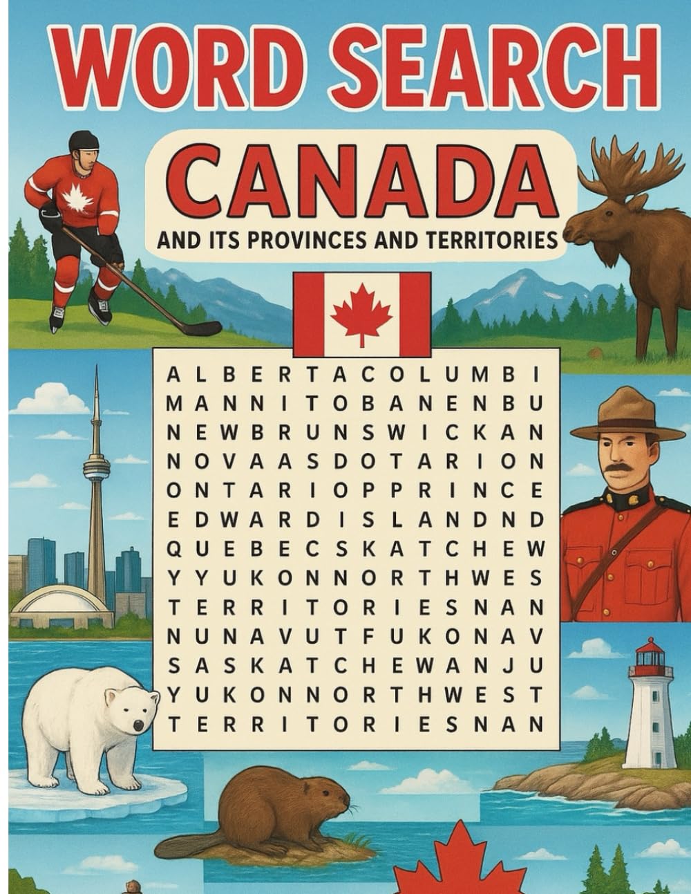 Word Search Canada - Book Cover