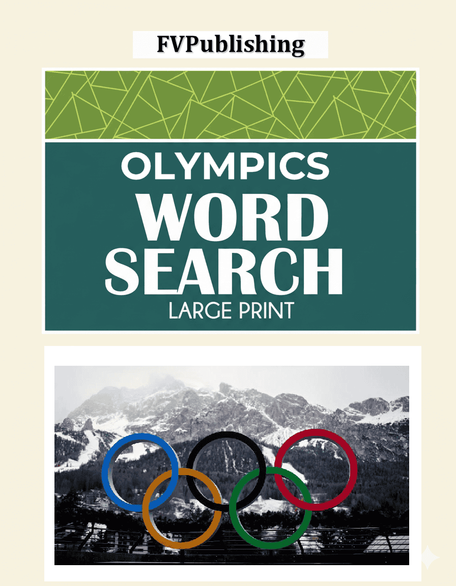 Olympics Word Search - Book Cover